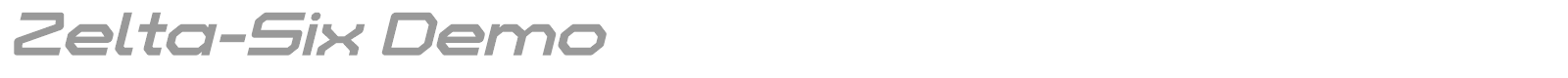 Zelta Six font preview